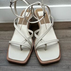 Dolce Vita White Strappy Sandals